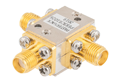 Circulator with 18 dB Isolation from 8 GHz to 12 GHz, 10 Watts and SMA Female