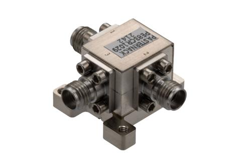 Circulator with 14 dB Isolation from 32 GHz to 36 GHz, 10 Watts and 2.92mm Female