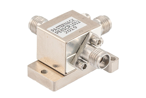 Circulator with 12 dB Isolation from 26.5 GHz to 40 GHz, 10 Watts and 2.92mm Female
