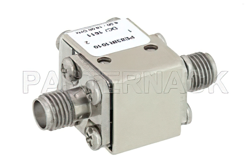 ハイパワーアイソレータ、16 dB アイソレーション、8 GHz 〜 18 GHz、50 W、SMA メス