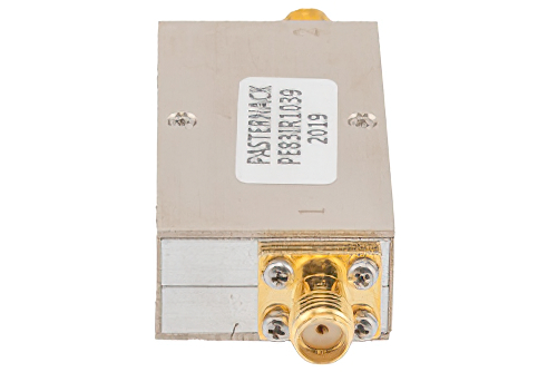 Isolator with 12 dB Isolation from 2 GHz to 6 GHz, 10 Watts and SMA Female