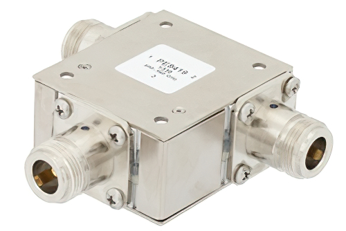 ハイパワーサーキュレータ、18 dB アイソレーション、698 MHz 〜 960 MHz、1000 W、N メス
