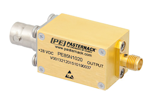 SMA 校正済ノイズ発生モジュール、出力 ENR 30 dB、+28 VDC、0.01 MHz 〜 2 GHz