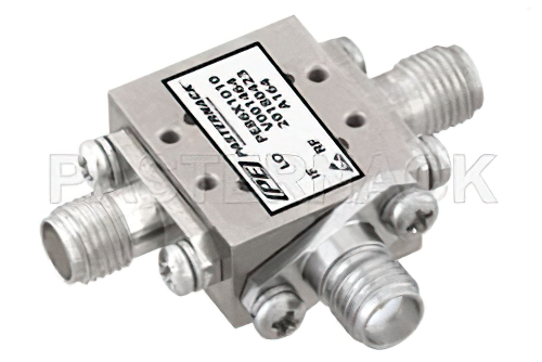 ダブルバランスミキサ、動作範囲 24 GHz 〜 40 GHz、IF範囲 DC 〜 18 GHz、LO パワー +13 dBm、フィールド交換式 2.92mm