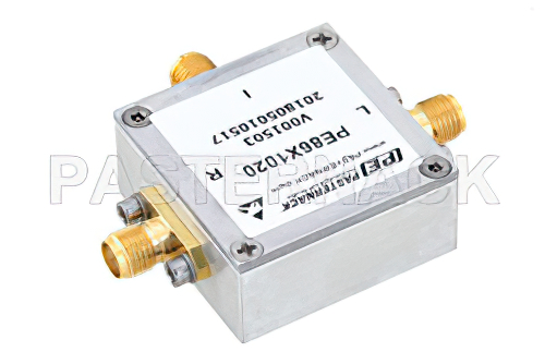 ダブルバランスミキサ、動作範囲 1 MHz 〜 2.7 GHz、IF範囲 1 MHz 〜 2 GHz、LO パワー +10 dBm、SMA