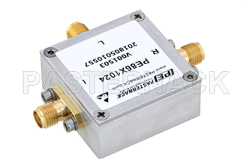 ダブルバランスミキサ、動作範囲 800 MHz 〜 4.2 GHz、IF範囲 DC 〜 800 MHz、LO パワー +13 dBm、SMA