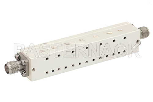 7 セクションバンドパスフィルタ、SMA メス コネクタ、動作範囲 11.7 GHz 〜 12.8 GHz、1.1 GHz 通過帯域