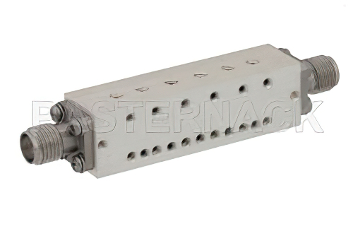 6 セクションバンドパスフィルタ、SMA メス コネクタ、動作範囲 19.2 GHz 〜 20.2 GHz、1,000 MHz 通過帯域