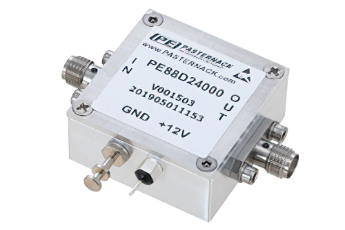 分周器、24分周プリスケーラモジュール、100 MHz 〜 12 GHz、SMA