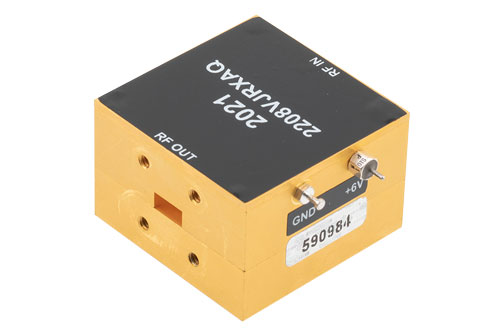 WR-28 導波管, UG-599/U フランジ, 2x アクティブ逓倍器, Ka バンド,  26.5 GHz ～ 40 GHz 周波数範囲, +22 dBm 出力