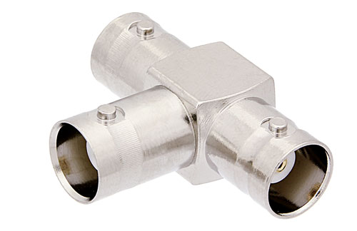 BNC 「T字」アダプタ、メス-メス-メス