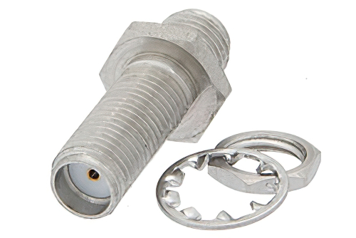 SMA メス 〜 SMA メス バルクヘッドマウントアダプタ