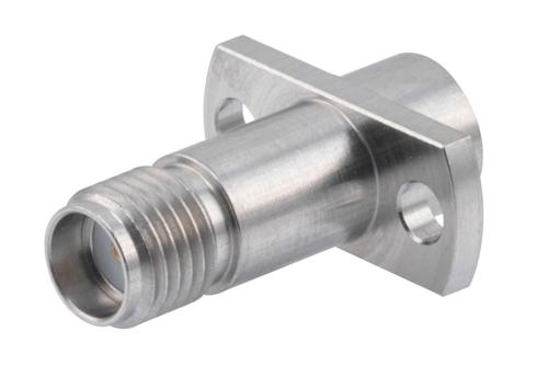 プレシジョン SMA メス 〜 SMP オス スムースボア2ホールパネルマウントアダプタ