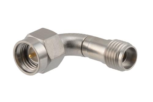2.92mm オス 〜 2.92mm メス 曲げ直角アダプタ、最大 40 GHz