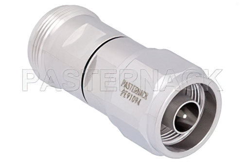 低PIM 4.1/9.5 Mini DIN メス 〜 N オス アダプタ