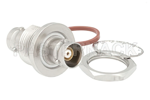 バルクヘッドマウント絶縁グラウンドBNCトライアキシャル メス 〜 BNCトライアキシャル メス アダプタ