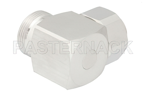 7/16 DIN オス 〜 7/16 DIN メス 直角アダプタ