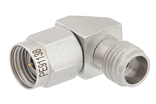 2.4mm オス 〜 2.4mm メス 直角アダプタ