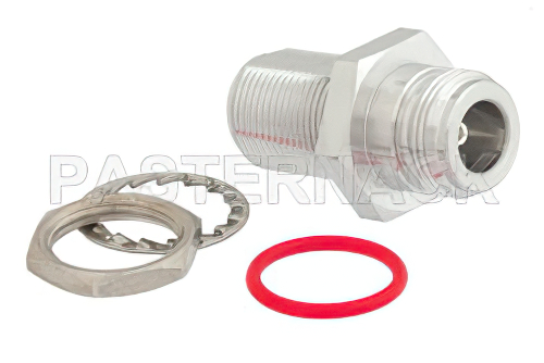 低PIMバルクヘッドマウント N メス 〜 N メス アダプタ