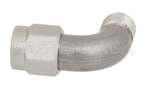 SMA オス 〜 SMA メス 曲げ直角アダプタ、最大 26.5 GHz