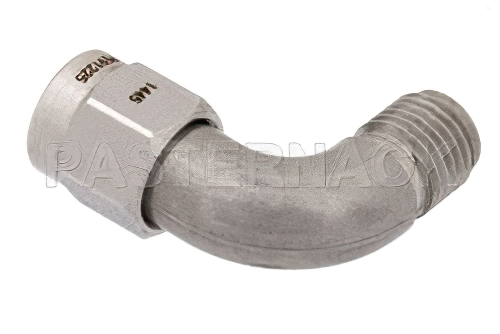 SMA オス 〜 SMA メス 曲げ直角アダプタ、最大 18 GHz