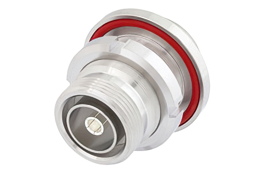 バルクヘッドマウント 7/16 DIN メス 〜 7/16 DIN メス アダプタ、IP67非嵌合時含む