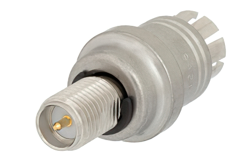 クイック着脱逆極性 SMA オス 〜 逆極性 SMA メス アダプタ