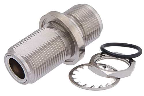 気密シール N メス 〜 N メス バルクヘッドマウントアダプタ