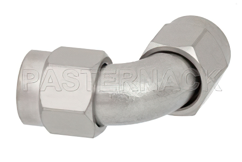 SMA オス 〜 SMA オス 曲げ直角アダプタ、最大 18 GHz