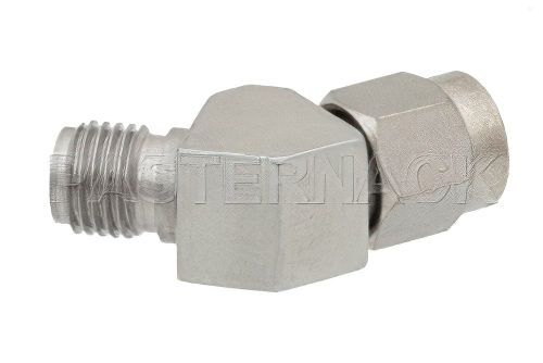 プレシジョン SMA オス 〜 SMA メス 45度角アダプタ