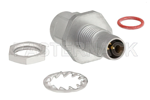 バルクヘッドマウントスライドオン BMA プラグ 〜 SMA オス アダプタ