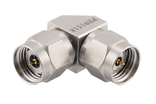 1.85mm Male to 2.4mm Male Right Angle Adapter