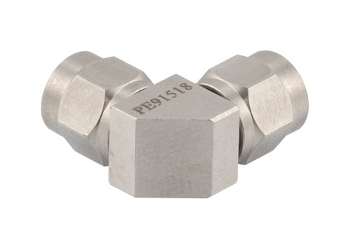 1.85mm Male to 2.4mm Male Right Angle Adapter