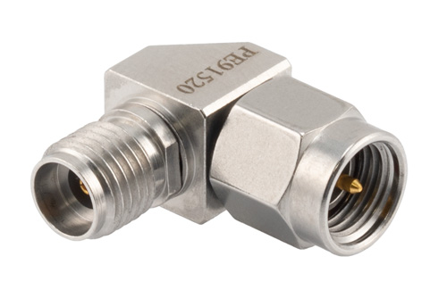 2.92mm Female to 3.5mm Male Right Angle Adapter