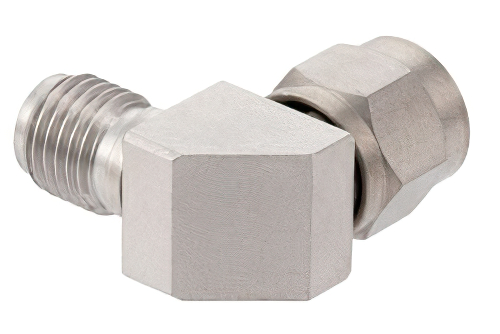 1.85mm Male to 2.92mm Female Right Angle Adapter