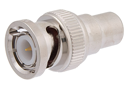 50 Ω BNC オス 〜 75 Ω RCA ジャック プッシュオンアダプタ