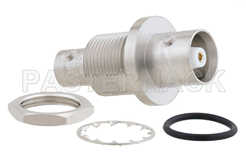 バルクヘッドマウント BNC メス 〜 C メス アダプタ