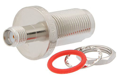 SMA メス 〜 TNC メス バルクヘッドマウントアダプタ