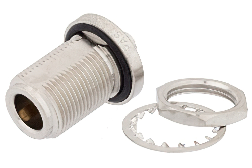 SMA メス 〜 N メス バルクヘッドマウントアダプタ