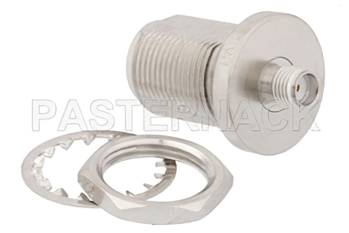 SMA メス 〜 N メス バルクヘッドマウントアダプタ