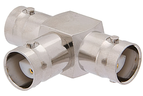 78 Ω BNC二軸「T字」アダプタ、ジャック-ジャック-ジャック