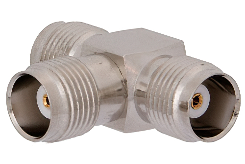 TNC 「T字」アダプタ、メス-メス-メス