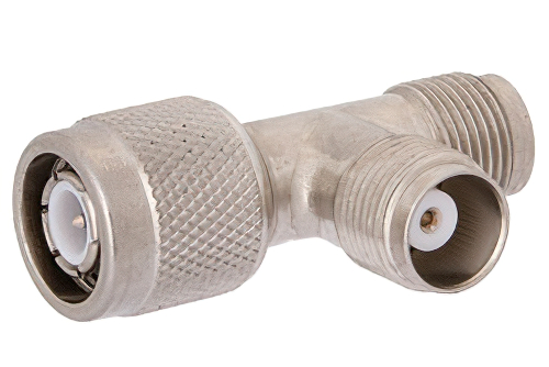 TNC 「T字」アダプタ、オス-メス-メス