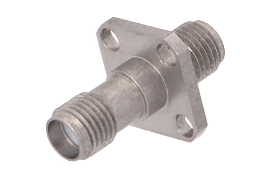 SMA メス 〜 SMA メス 4ホールパネルマウントアダプタ