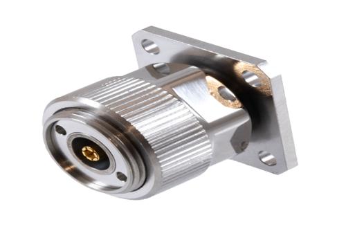 プレシジョン4ホールパネルマウント SMA メス 〜 7mm 雌雄同形 アダプタ