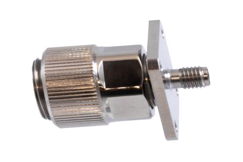 プレシジョン4ホールパネルマウント SMA メス 〜 7mm 雌雄同形 アダプタ