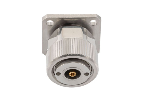 プレシジョン4ホールパネルマウント SMA メス 〜 7mm 雌雄同形 アダプタ