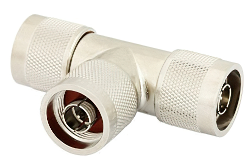 N 「T字」アダプタ、オス-オス-オス