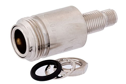 バルクヘッドマウント SMA メス 〜 N メス アダプタ