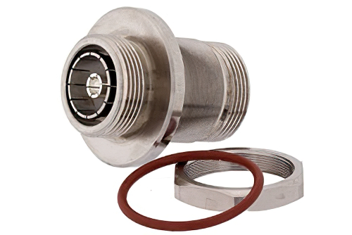 7/16 DIN メス 〜 7/16 DIN メス バルクヘッドマウントアダプタ